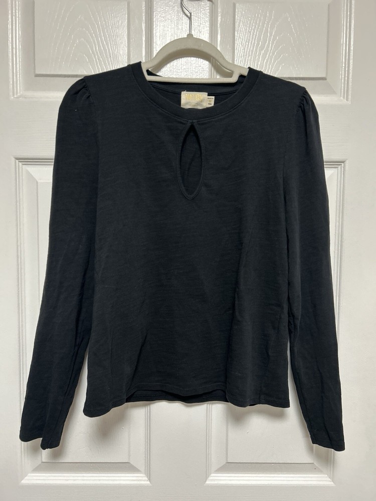 Nation Los Angeles Women’s Black Cotton Top Size M
