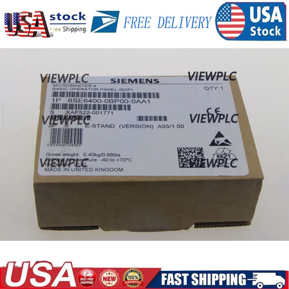 New Siemens 6SE6400-0BP00-0AA1 Basic Operator Panel 6SE6 400-0BP00-0AA1