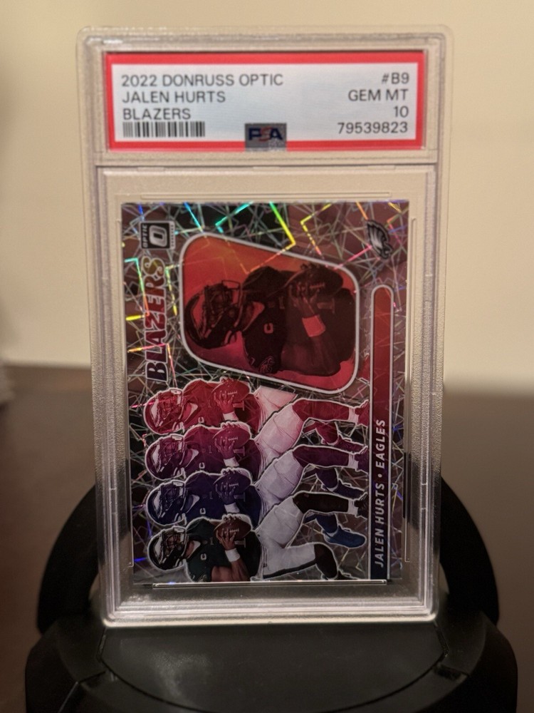 2022 Donruss Optic Jalen Hurts Blazers Case Hit PSA 10 Gem Mint
