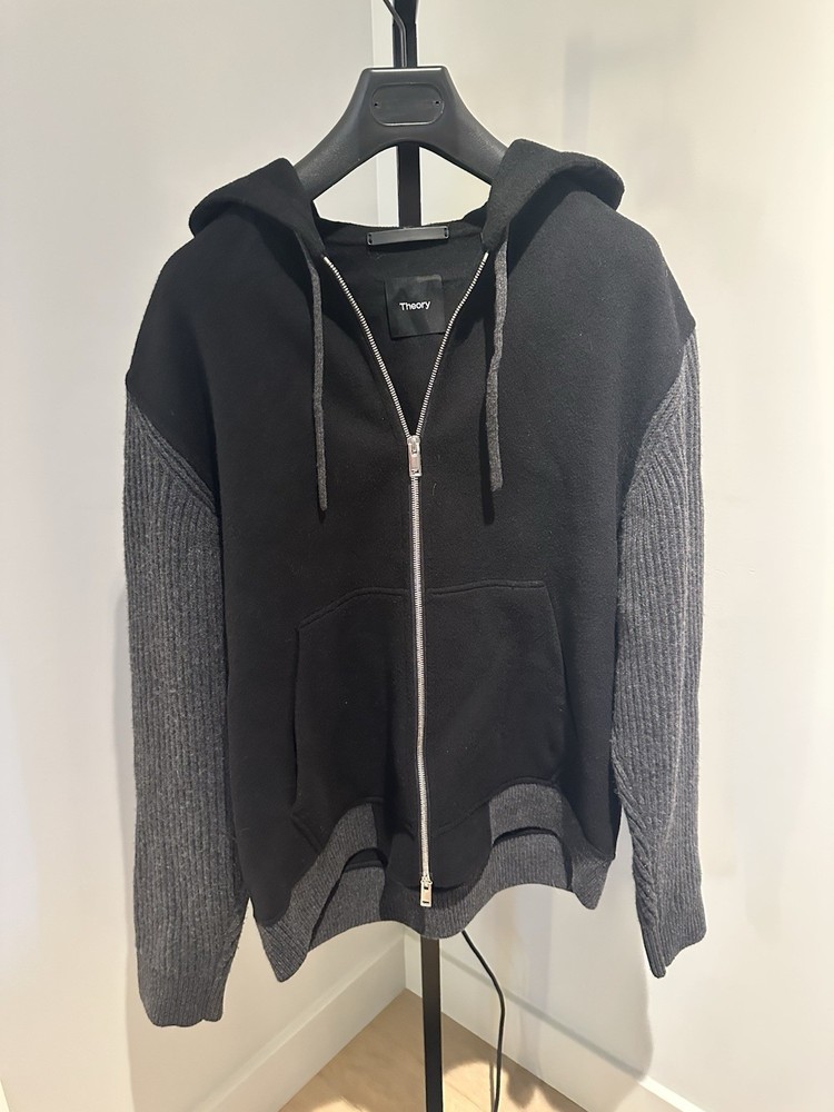 Theory Men's Haskel Wool & Cashmere Zip Hoodie (XL)