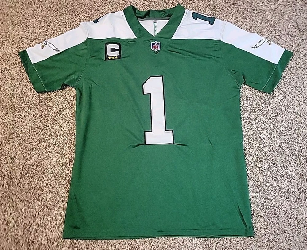 RARE Philadelphia Eagles Jalen Hurts Kelly Green Medium Jersey w tags