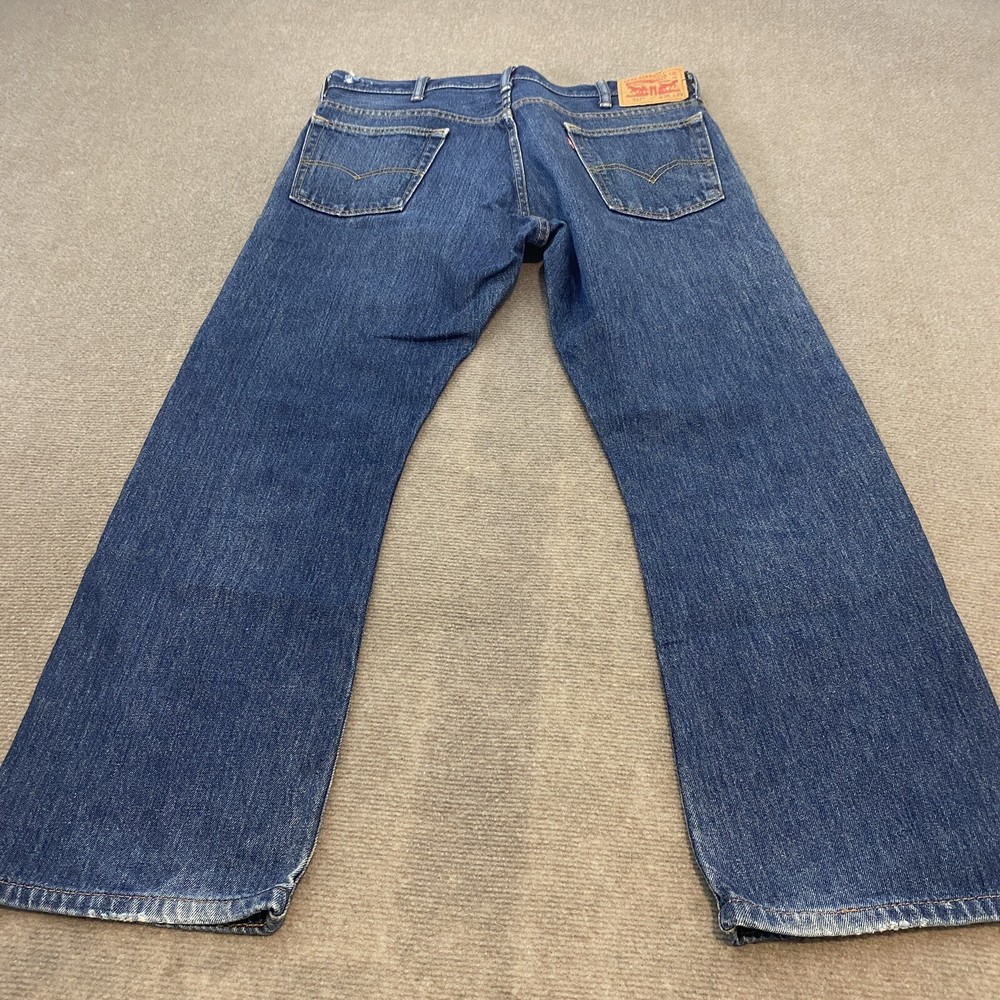 Levi's 517 Blue Jeans Mens Size 36x29 Distressed Denim Cowboy Rockabilly Boot