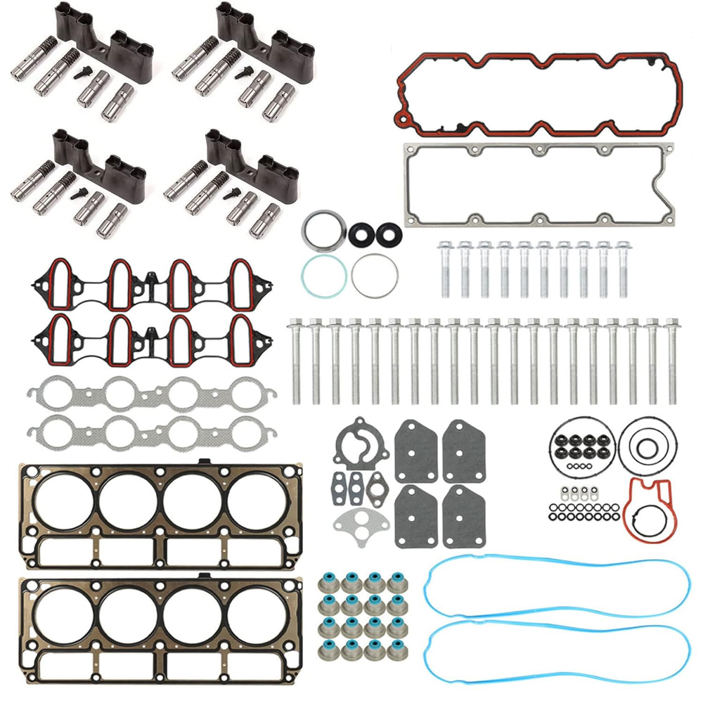 For GM 5.3 AFM Lifter Replacement Kit Head Gasket Set Head Bolts Lifters Guides