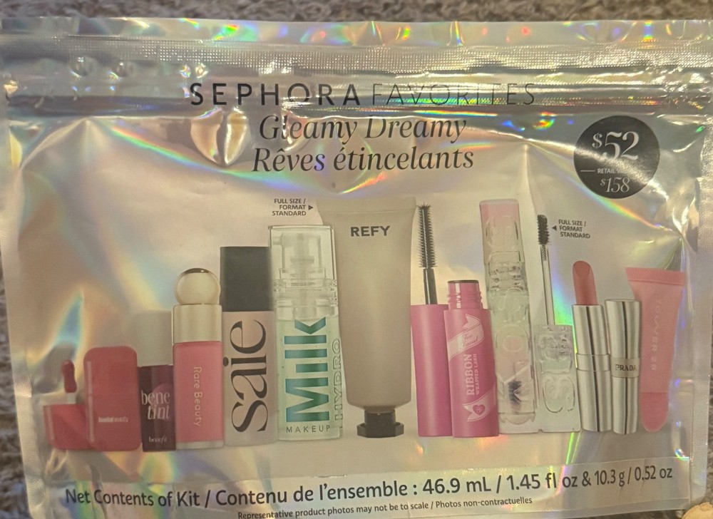 Sephora FAVORITES 10pc Gleamy Dreamy Makeup Set NWT 2025 Limited Edition