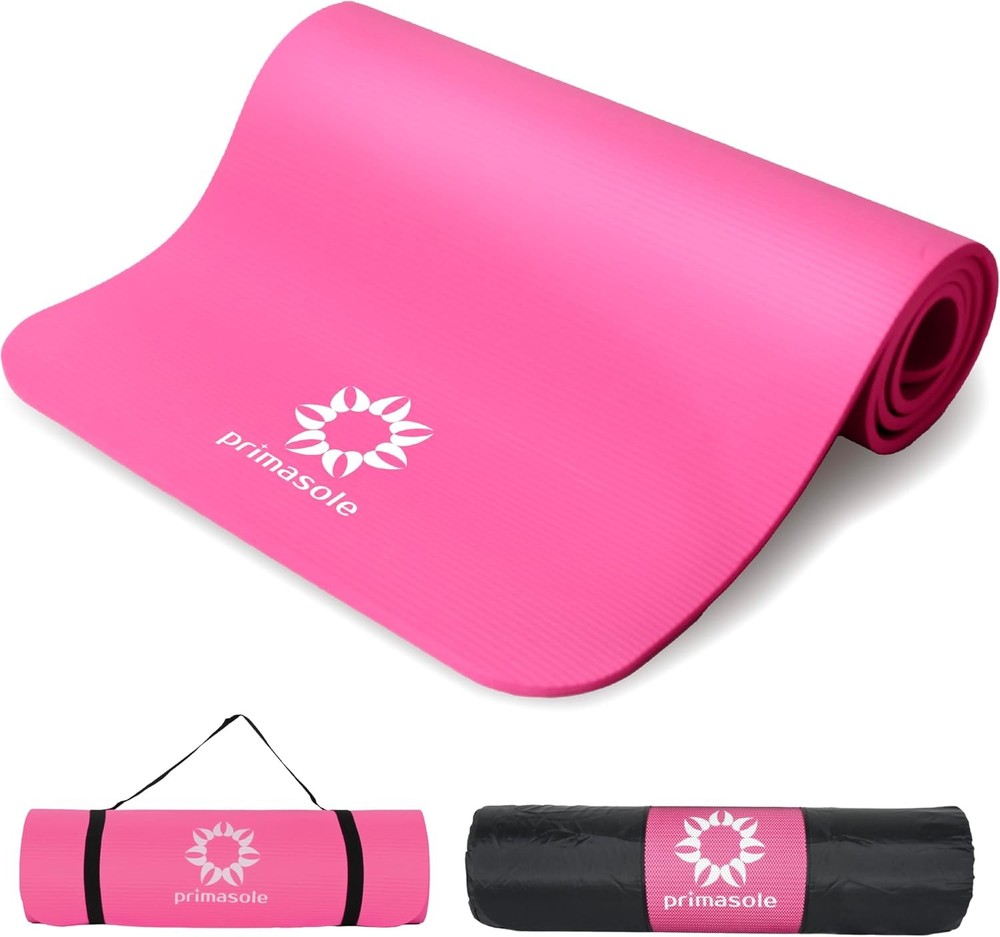 1/2-Inch Extra Thick NBR Yoga Mat for Enhanced Stability with Textured Non-Slip Design