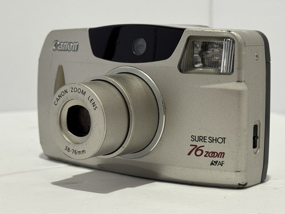 Canon Sure Shot 76 Zoom Point & Shoot 35mm Film Camera WORKS