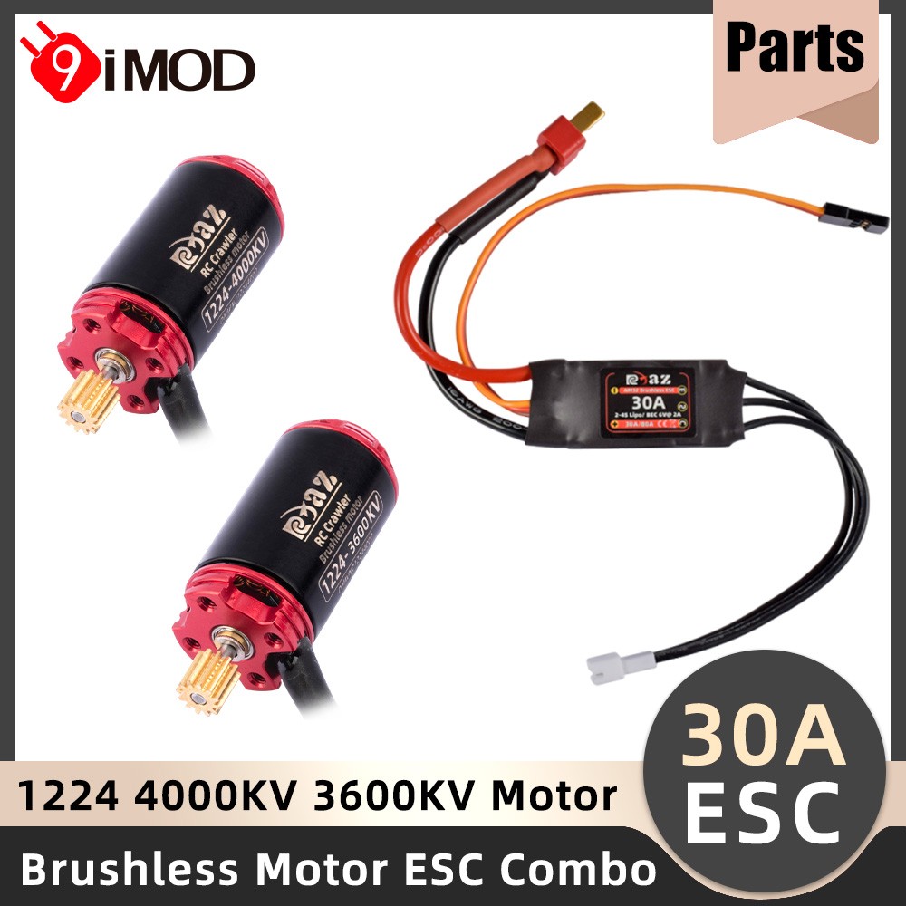 9IMOD Brushless 30A ESC 1224 Motor Combo Mini For 1/24 RC Car Axial SCX24