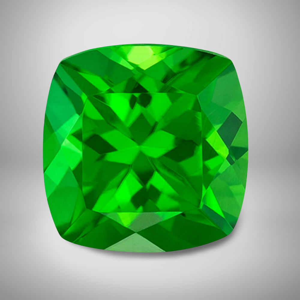 Green Tourmaline Cushion Cut AAA+ Gemstone 0.21 Cts 4mm Jewelry