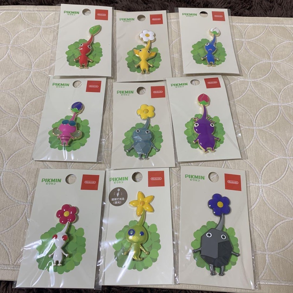 Pikmin Pin Badge Set Of 9