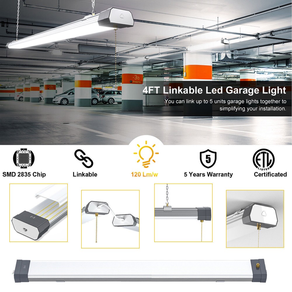 LED Shop Light 100W For Office Workshop Warehouse High Bay Ceiling Light Fixture