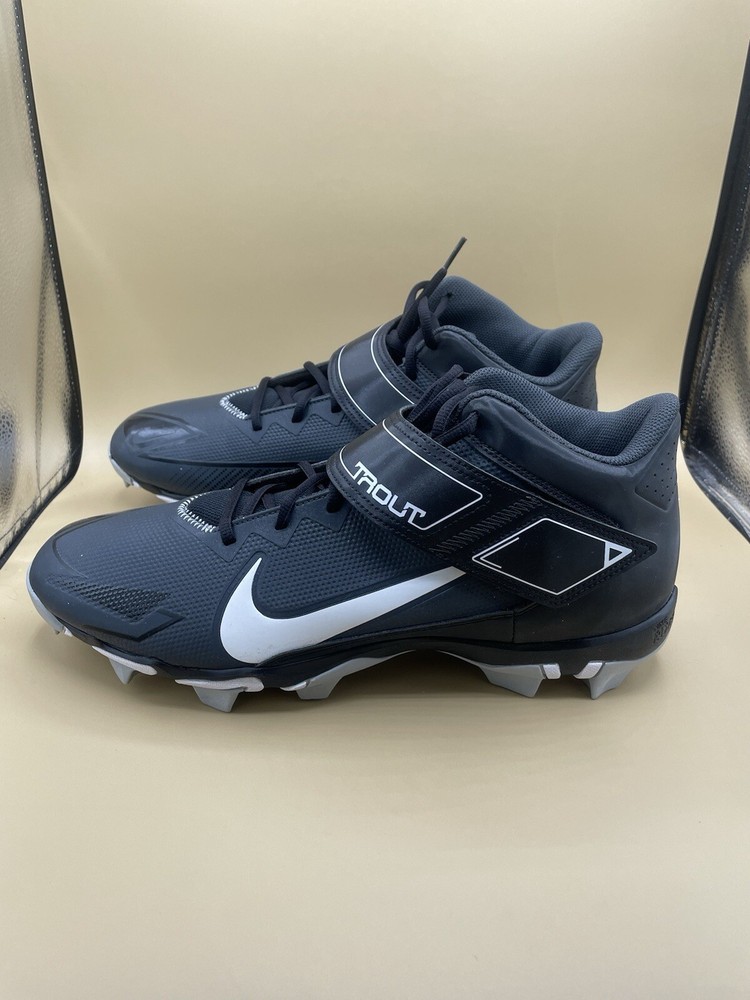 Sz 14 Nike Force Trout 8 Keystone Men’s Baseball TPU Cleats Black New No Box