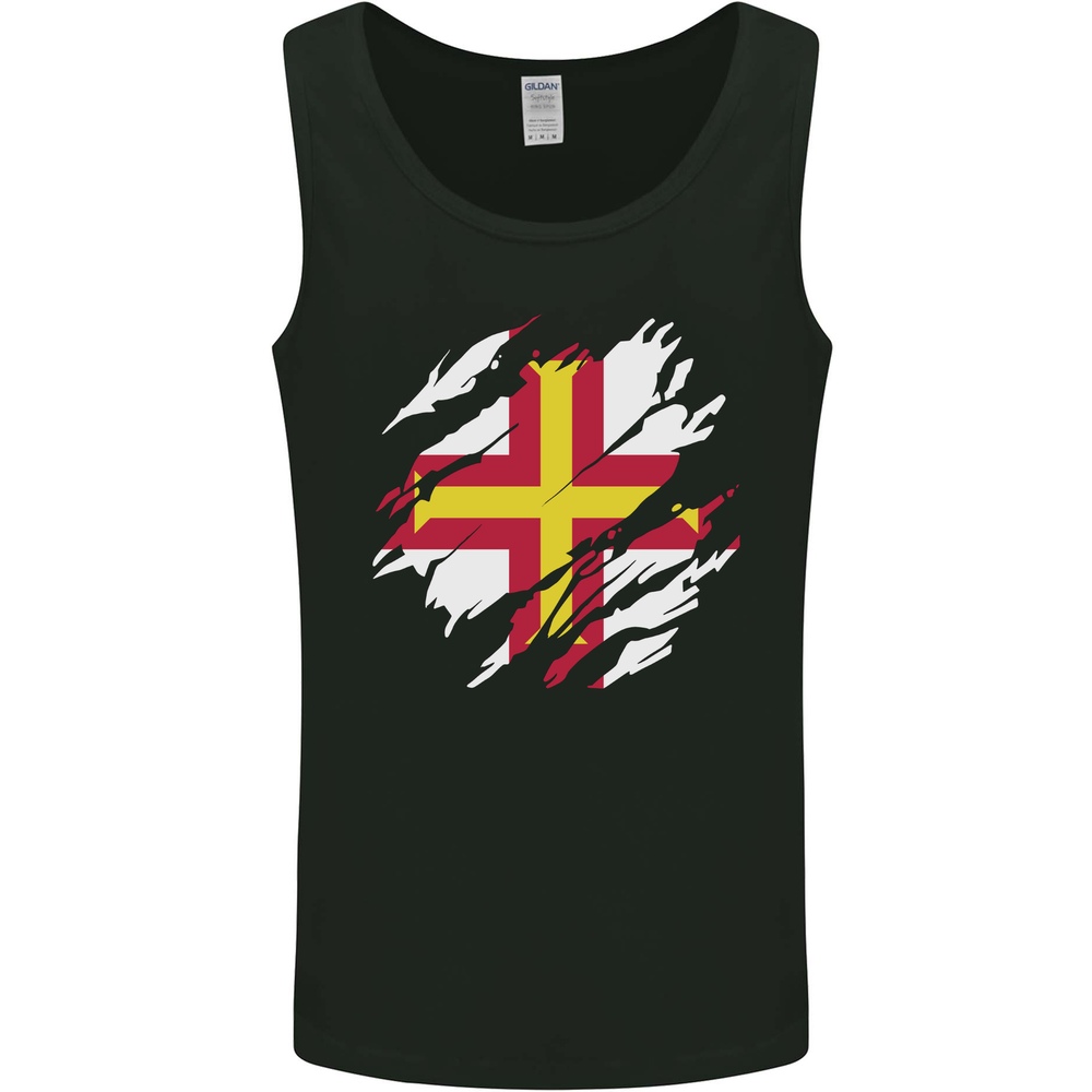 Torn Flag Guensey Mens Vest Tank Top