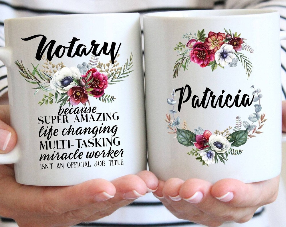 Notary Gift Mug For Women L Thank You Appreciation Birthday Christmas Present L