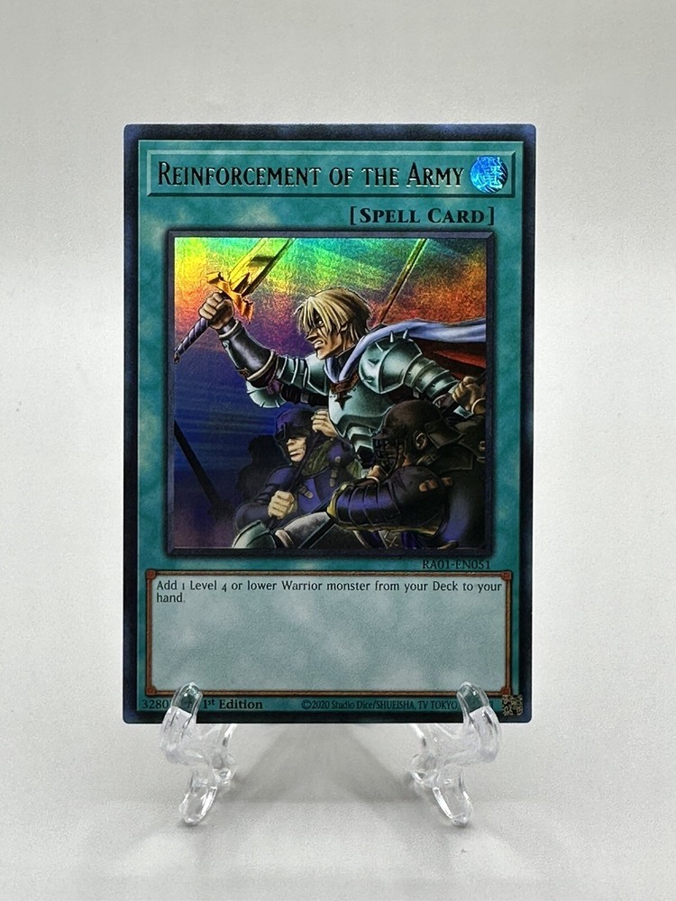 25th Anniversary Rarity Collection 1st Edition Reinforcement of the Army UR RA01-EN051