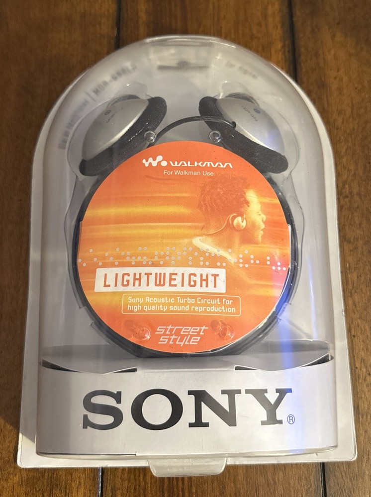 Sony Walkman Street Style Headphones Behind Neck MDR-G52LP Vintage 2002