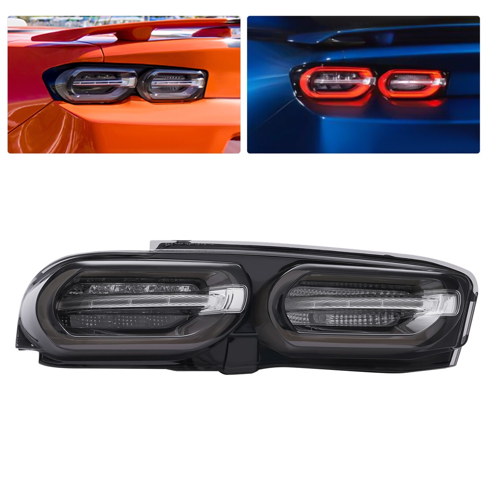 For 2019 2020 2021 Chevy Camaro Left Side Led Tail Light Rear Brake Lamp Black