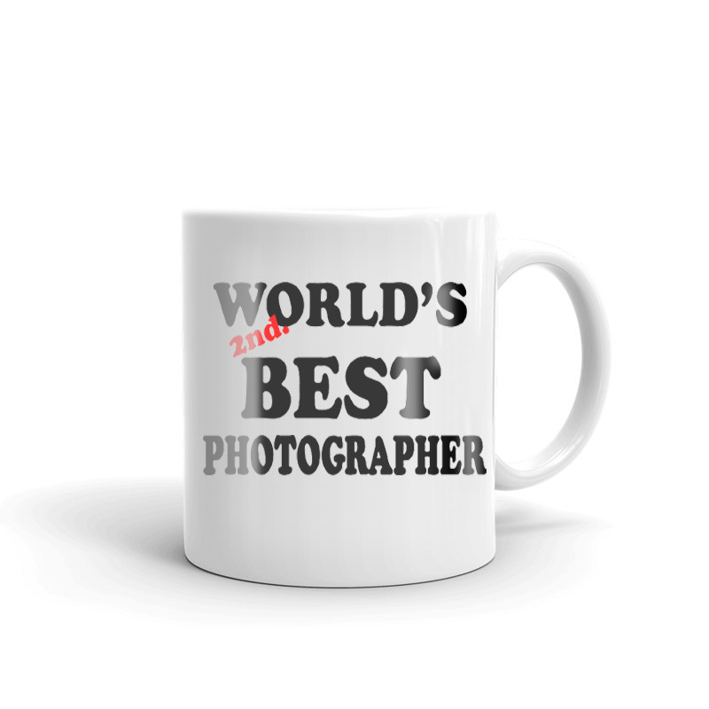 World's 2nd Best Photograper Coffee Tea Ceramic Mug Office Work Cup Gift