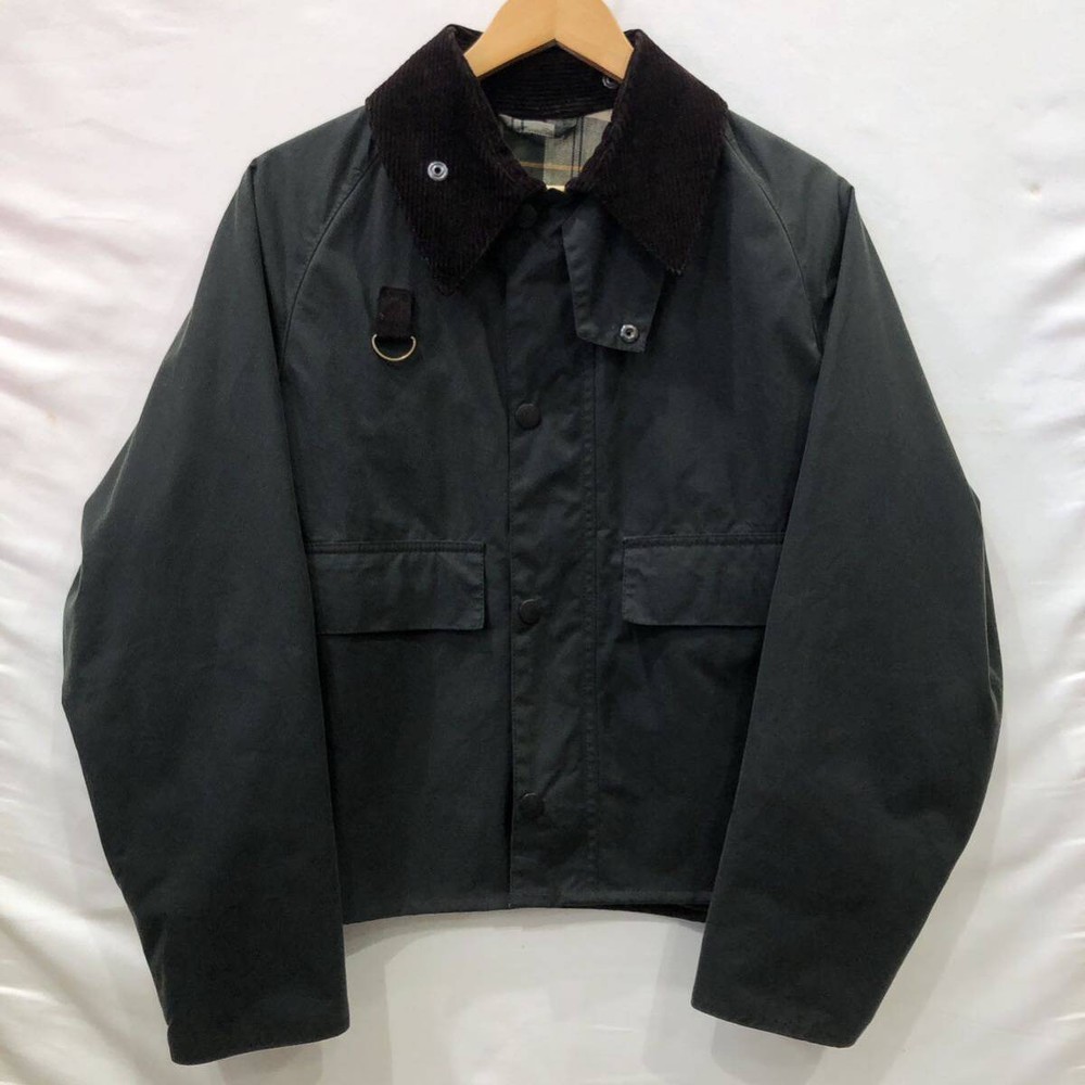 Barbour Spey Waxed Cotton Jacket 222MWX1212 Green Size M