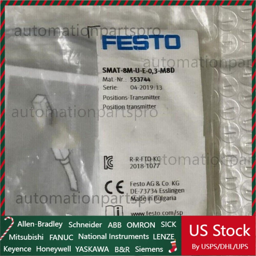 New SMAT-8M-U-E-0,3-M8D Festo 553744 Fast Shipping position transmitter