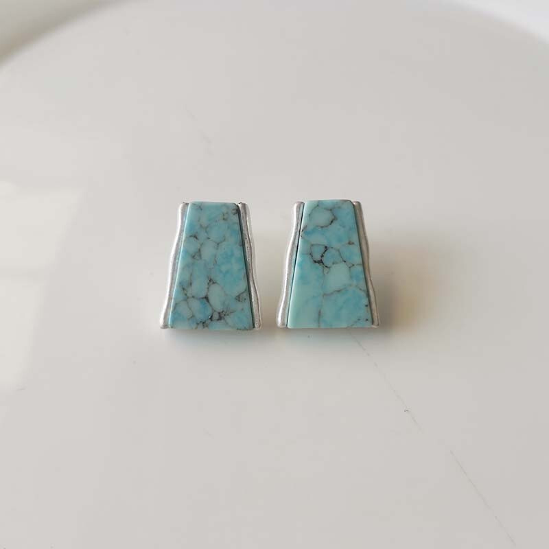 New Robert Lee Morris Geometric Stud Earrings Retro Women Party Vacation Jewelry