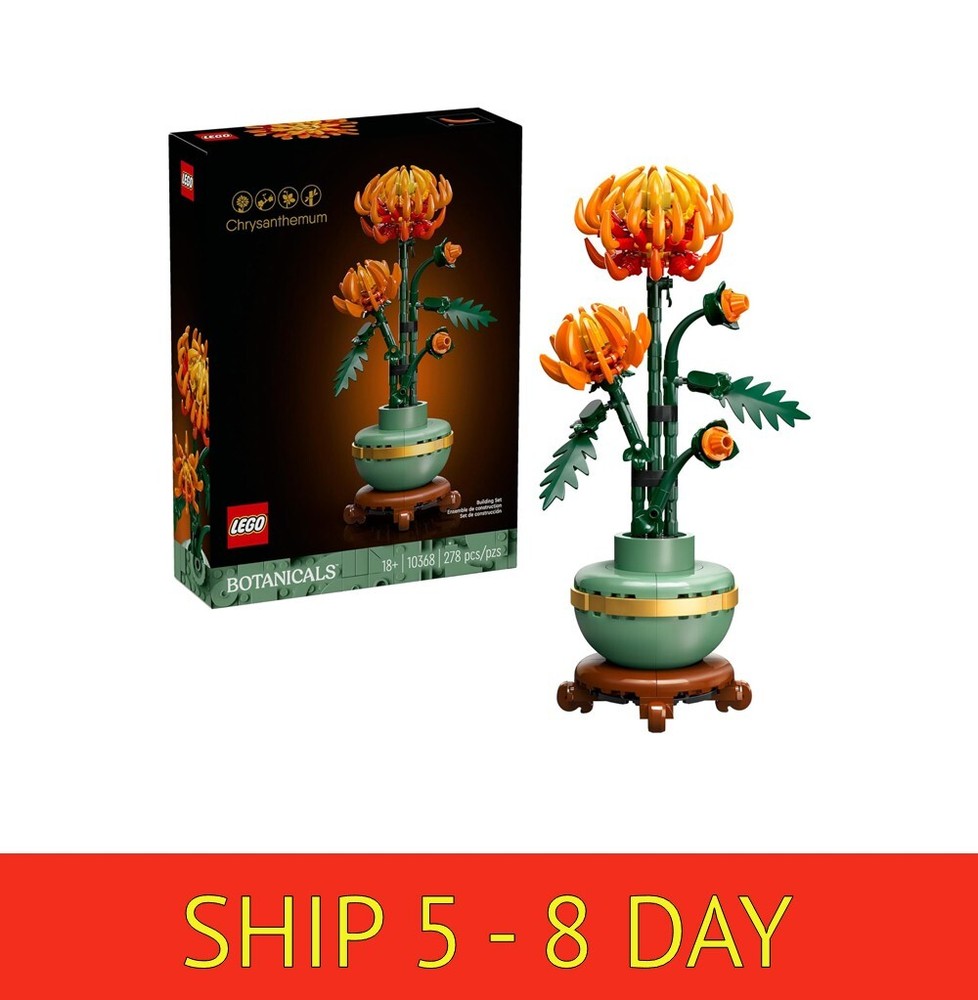 LEGO Botanicals Chrysanthemum Building Set for Adults 18+ 278 Pieces Floral Display Model (wa)