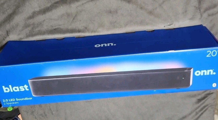 New In Box onn 20-Inch 2.0 LED Soundbar with Dual Speakers & Bluetooth