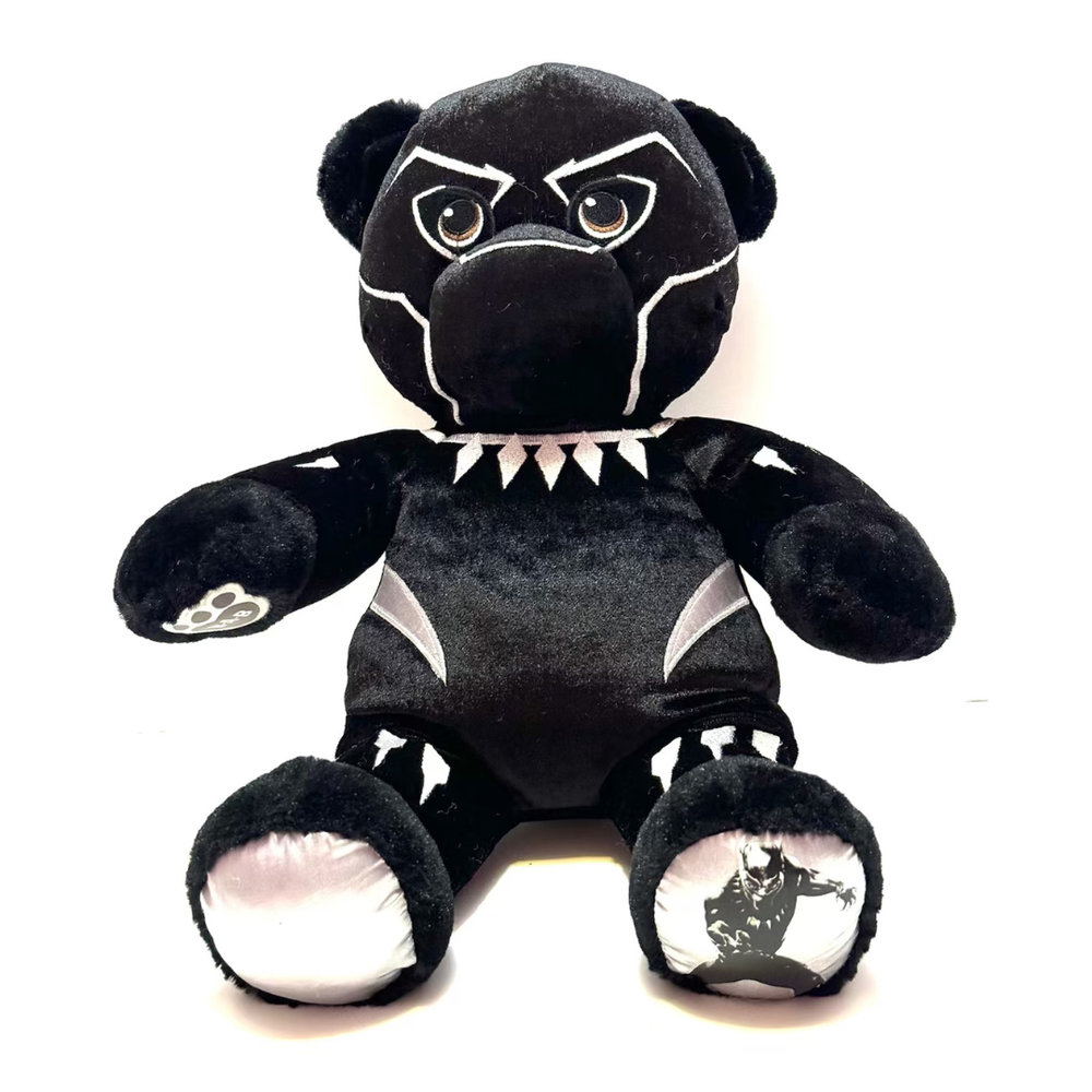 Build A Bear Black Panther Plush-Marvel Wakanda Collectible Stuffed Animal Bear