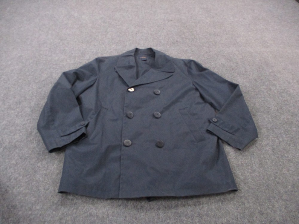 Brooks Brothers Pea Coat Mens XL Blue Navy 346 Jacket Classic Lined Outdoors
