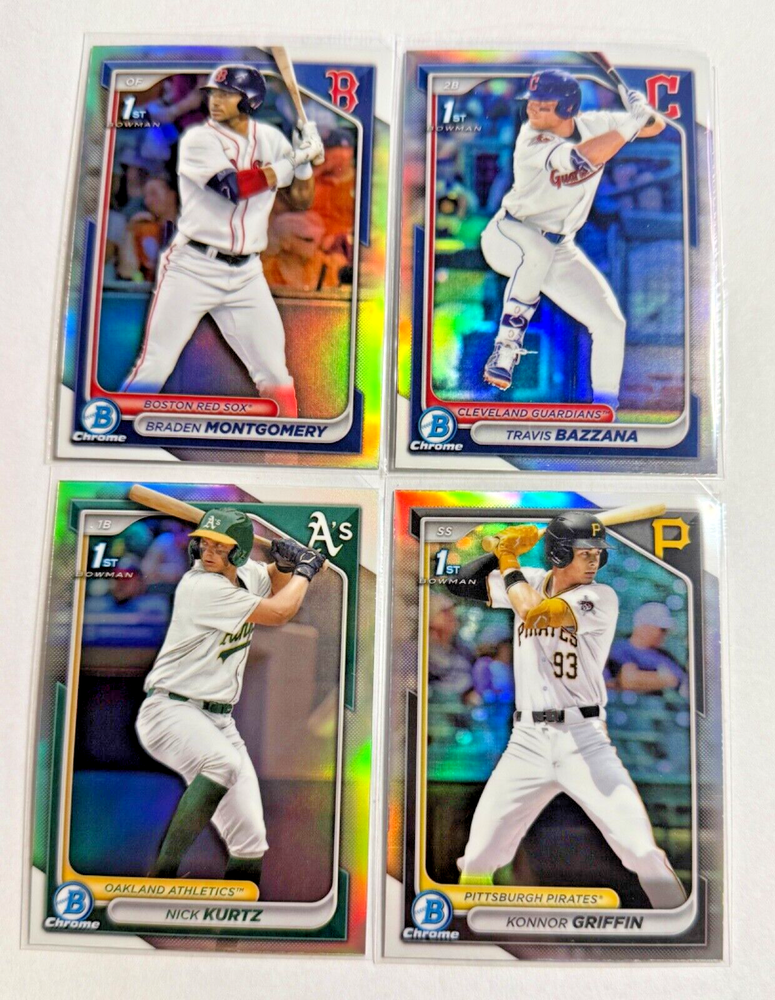 2024 Bowman DRAFT Chrome REFRACTORS Prospects YOU PICK #BDC-1-BDC-200