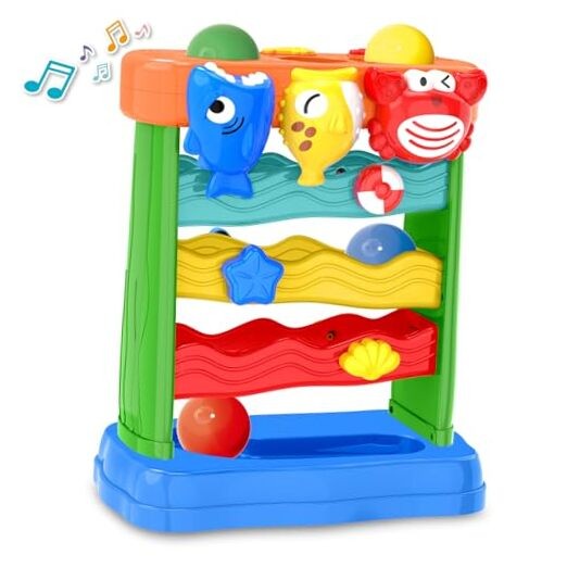Pound A Ball Toys for 1 2 3 Years Old Boys Girls, Toddler Musical Toy for Blue