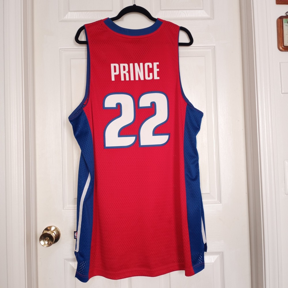 Vintage Detroit Pistons Tayshaun Prince Reebok NBA Jersey Men's XL Red