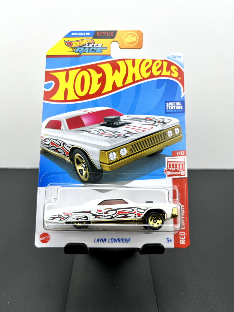 Hot Wheels 2024 Mainline Target Exclusive Red Edition Layin' Lowrider #113 Collectible Toy Car