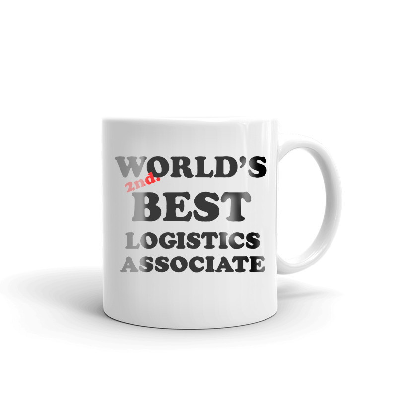 World's 2nd Best Logistics Associate Coffee Tea Ceramic Mug Office Work Cup Gift