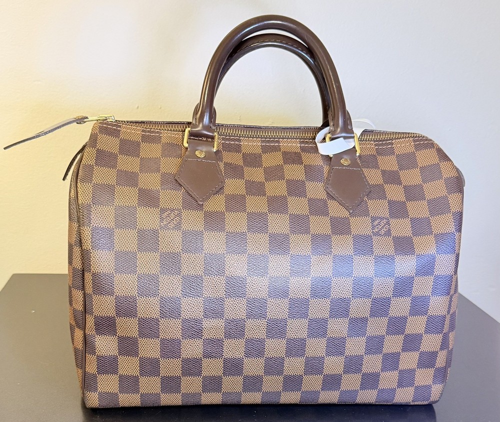 Authentic Louis Vuitton Speedy 30 Damier Ebene