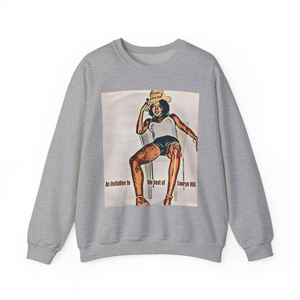 Lauryn Hill Graphic Print Art LS Crewneck Unisex Heavy Blend Crewneck Sweatshirt