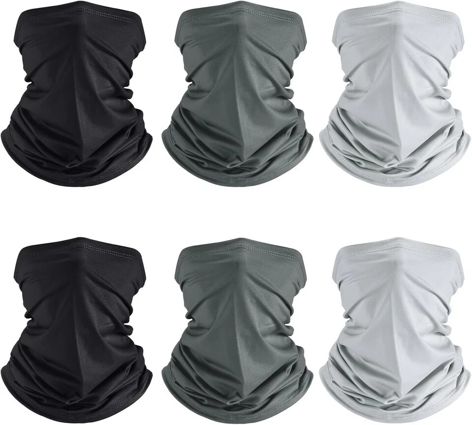 Geyoga 6-Pack Cooling UV Protection Neck Gaiter in Classic Colors