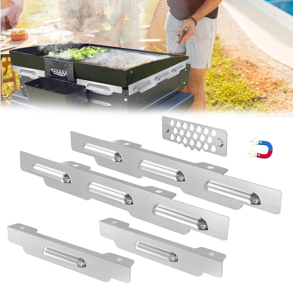 Upgraded Blackstone 22 Magnetic Wind Guards for Better Outdoor Cooking