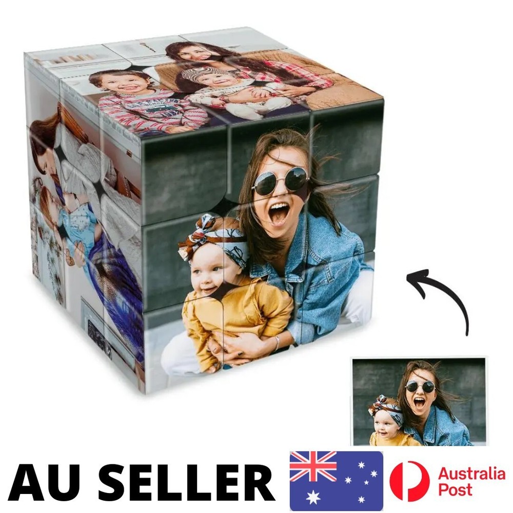 Custom Photo Puzzle Cube Personalised - AU Stock