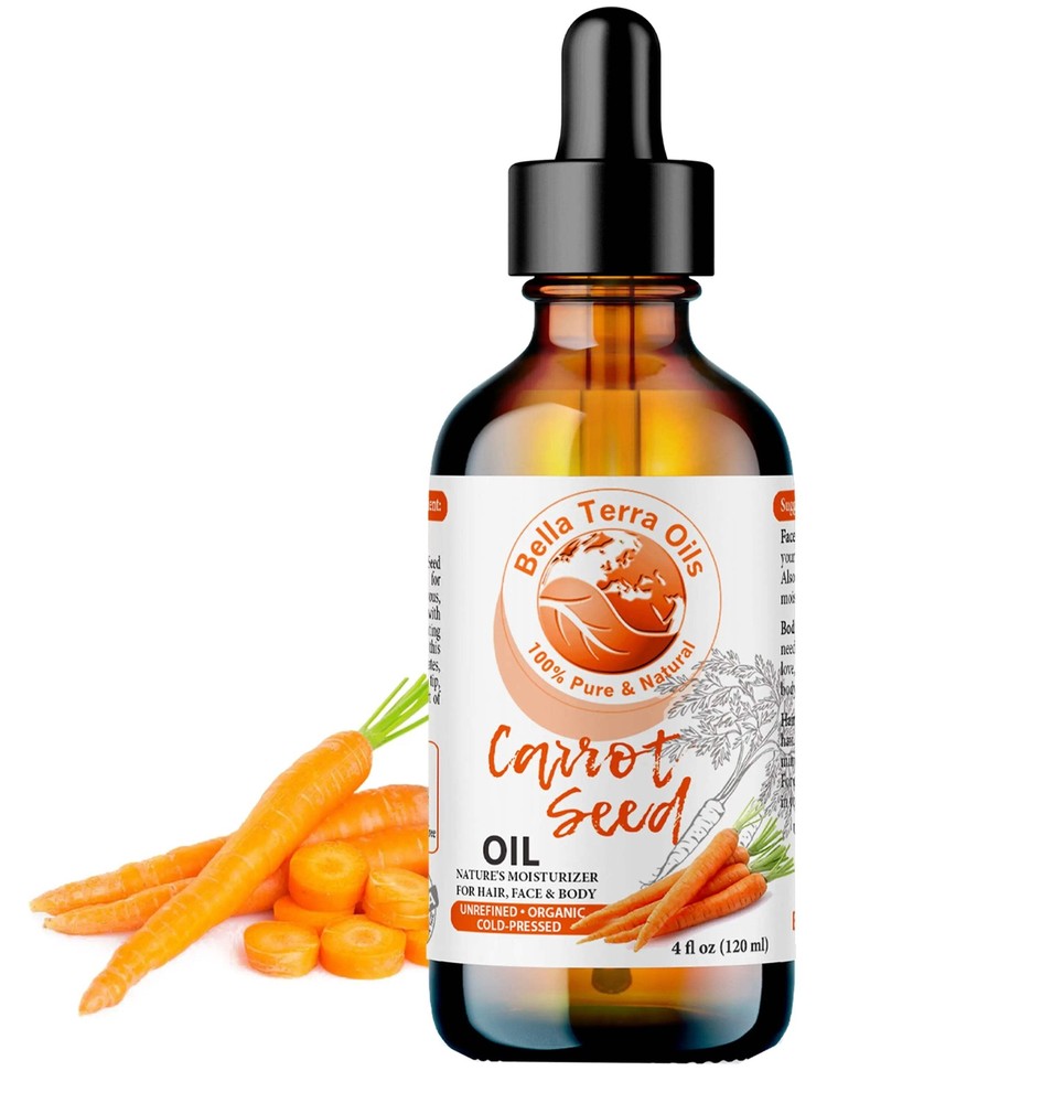 Organic Cold-Pressed Carrot Seed Oil 100% Pure Skin Care Face Anti-Aging