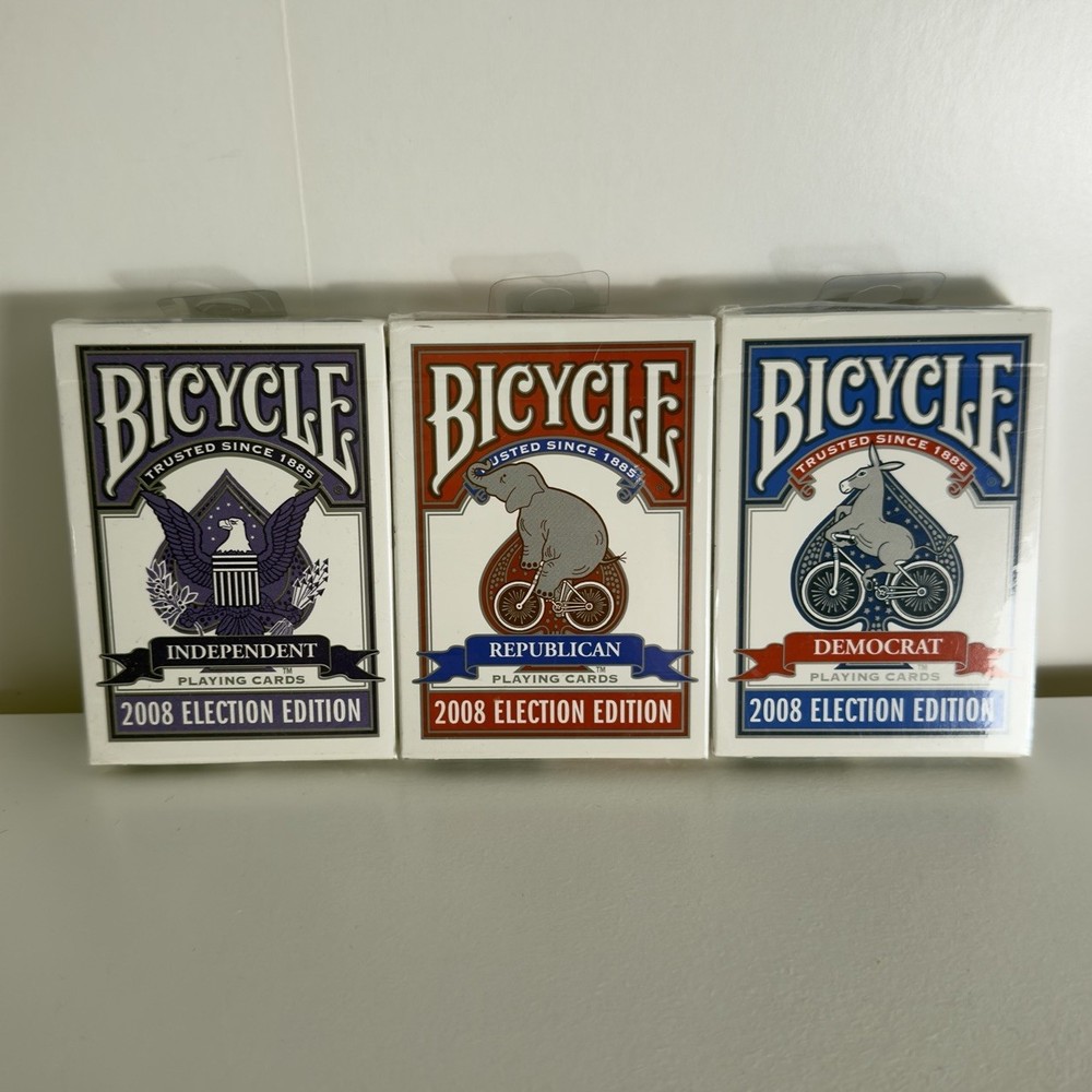 2008 Bicycle Election Edition Rare Full Set Playing Card Decks