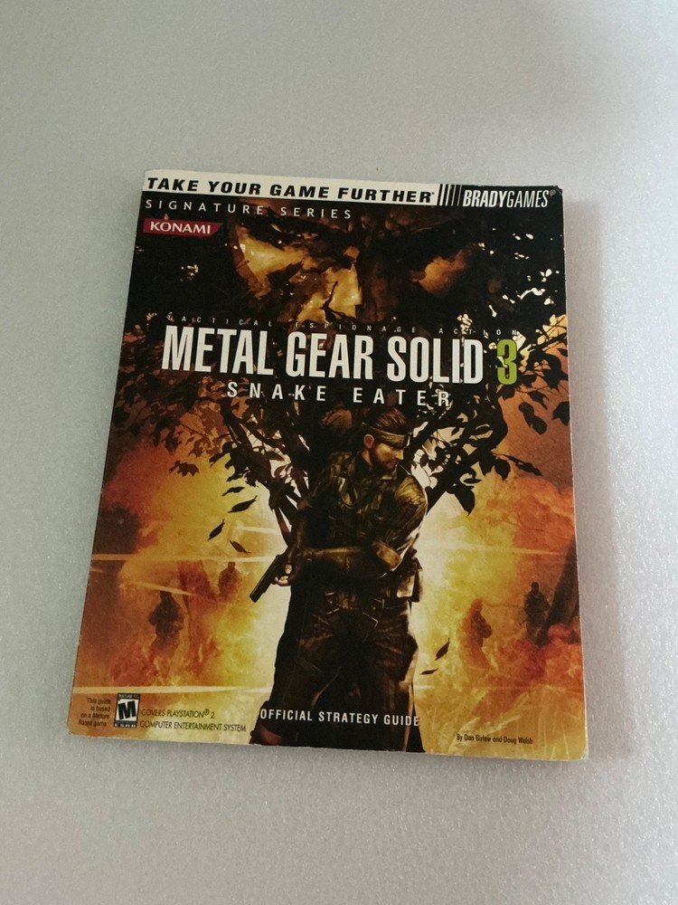 Metal Gear Solid 3: Snake Eater The Official Strategy Guide no poster vgc rare