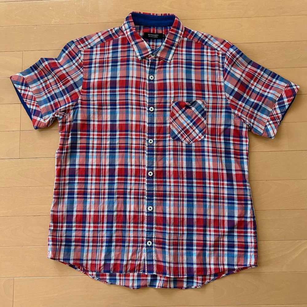 Burberry Black Label Short Sleeve Shirt Men's Fashion from Japan