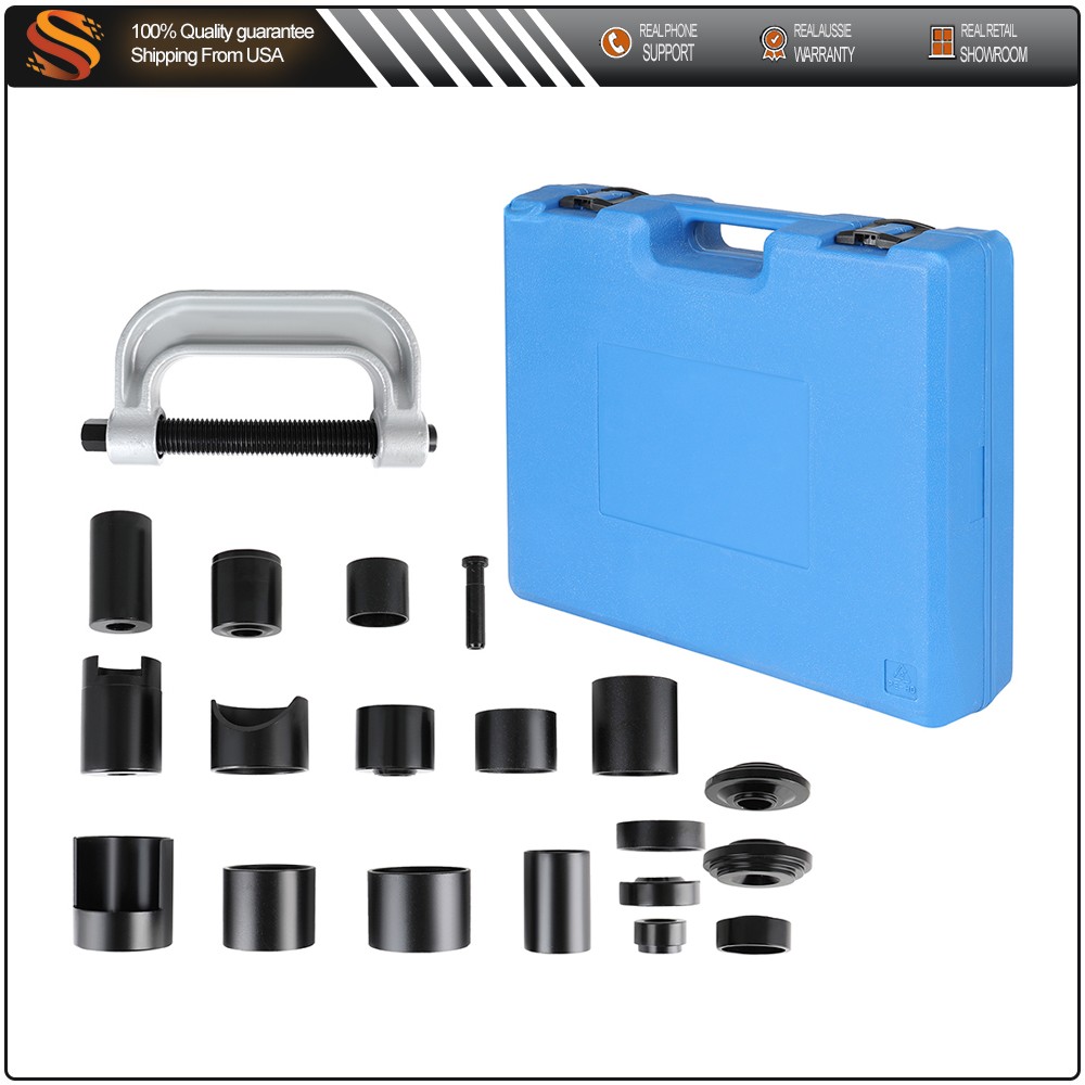 Auto Repair Service Removal Ball Joint Press Tool Master Adapter Kit 2&4WD 21Pcs