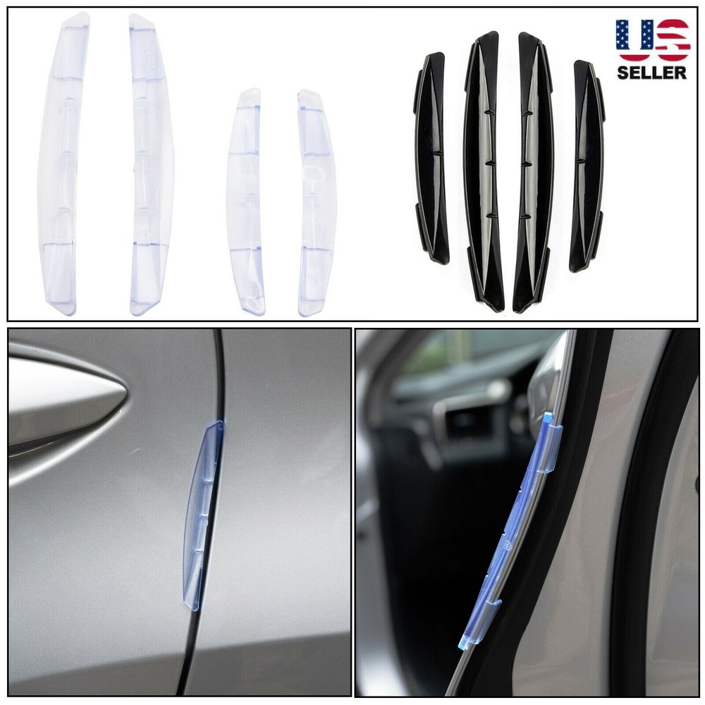 4PCS Car Door Edge Guard Anti-collision Corner Bumper Strip Scratch Protector US