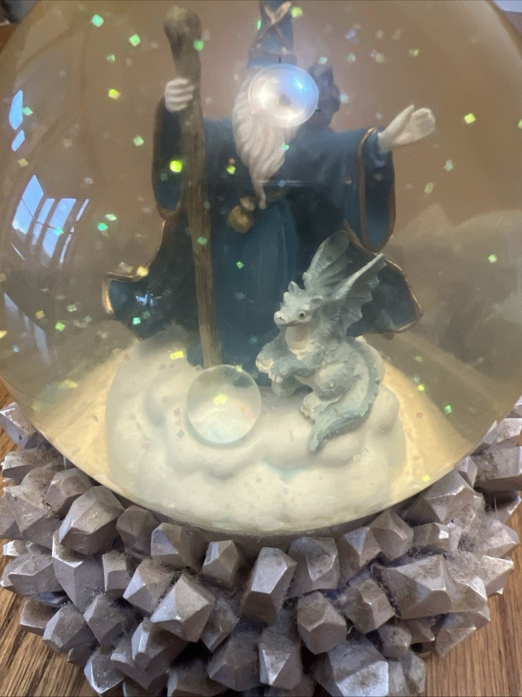 Wizard Dragon Westland Musical Snow Globe Plays Music Of The Night