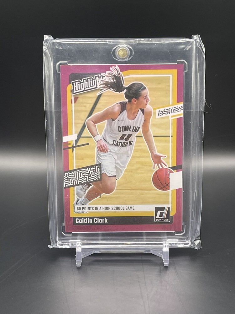 Caitlin Clark 2024 Panini Caitlin Clark Collection Highlights Pink #H3 /50