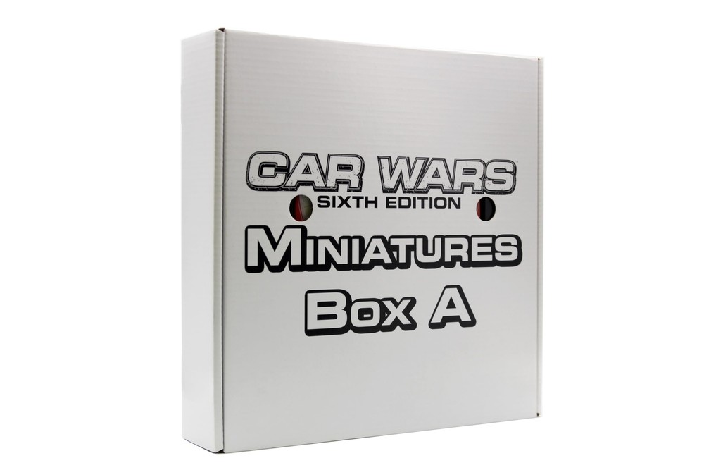 Car Wars Miniatures Box A Red/Yellow Strategy Game Accessory