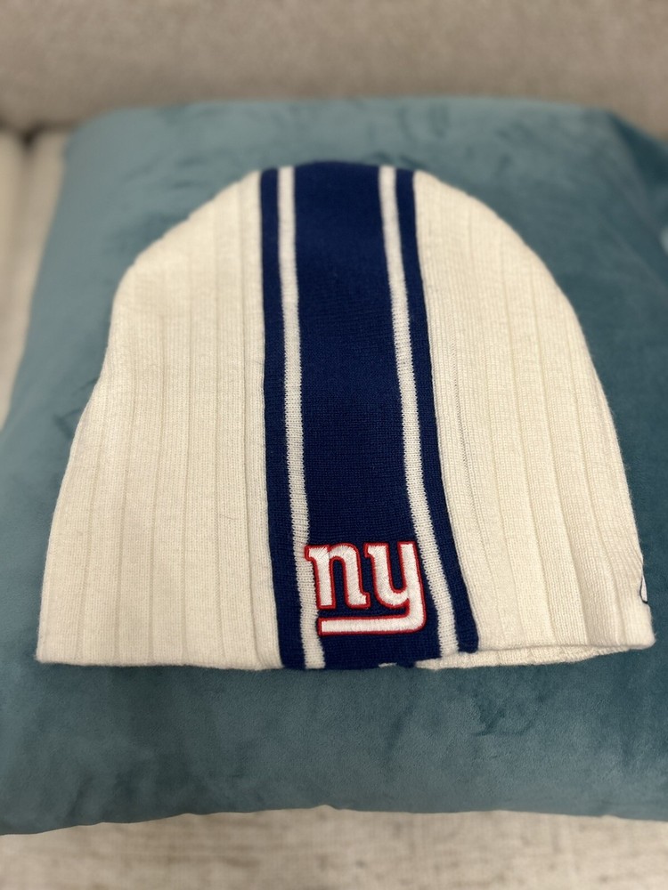 New York Giants Men’s Hat Cap White One Size Beanie Reebok NFL