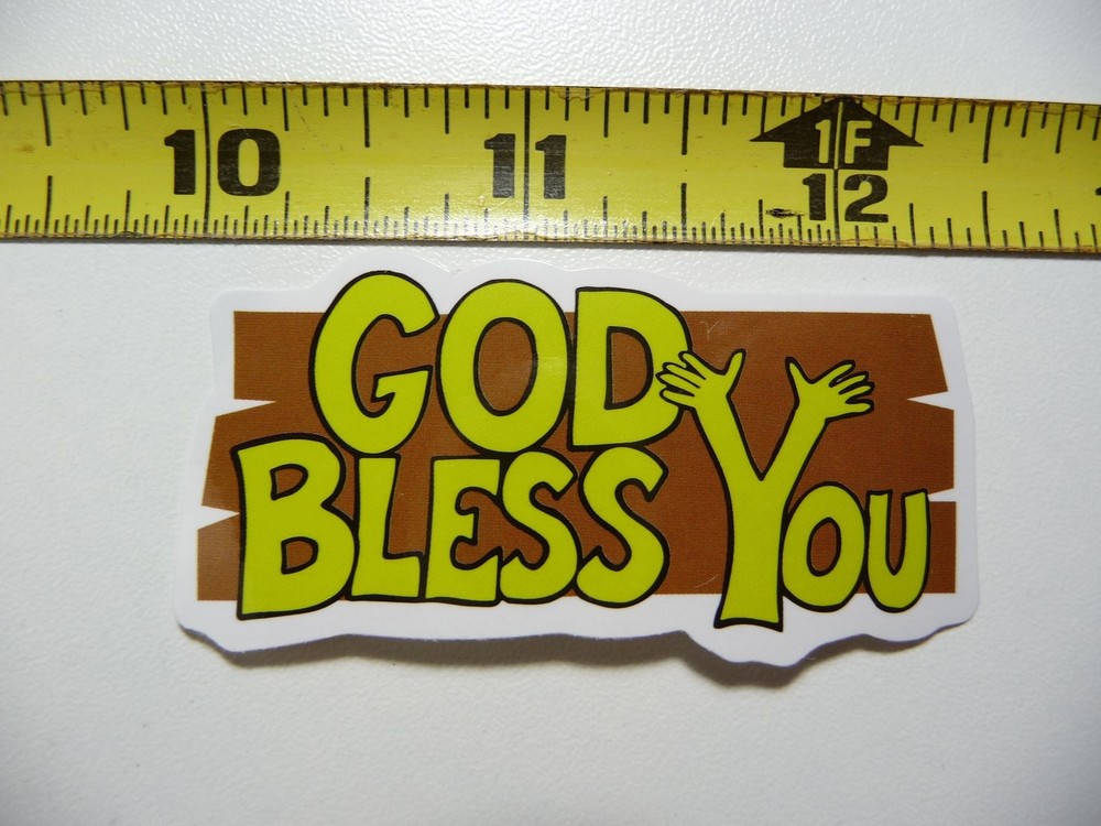 God Bless You Arms Decal Sticker for Christian Faith Church Car Window