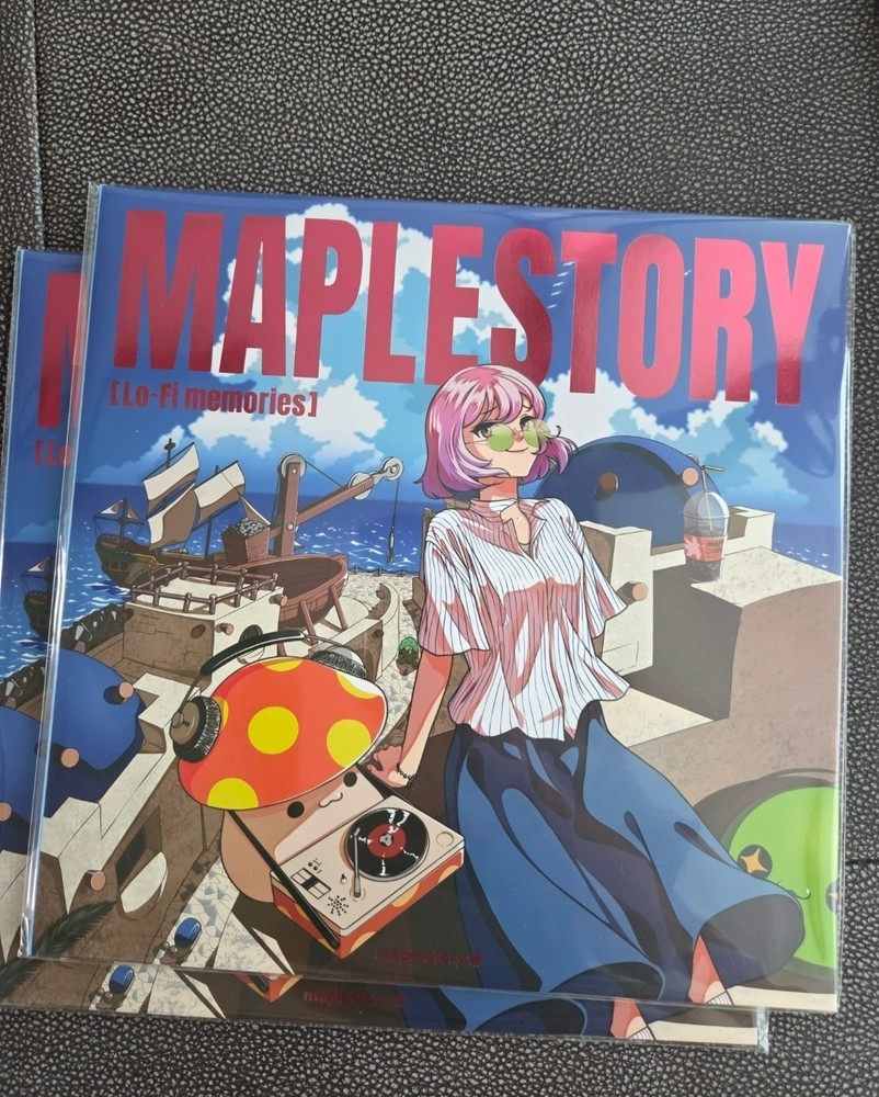 Jeju MapleStory Cafe LP 2nd Lith Harbor Ver Unopened Limited Edition